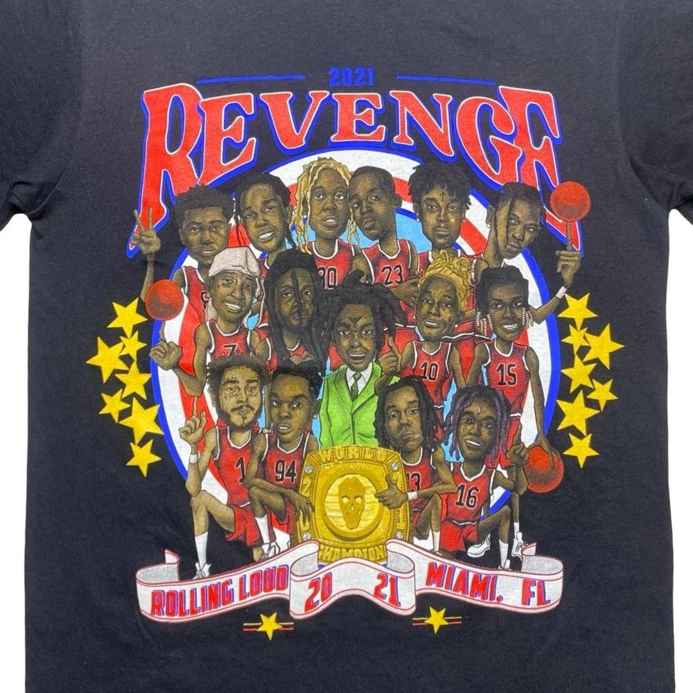 2021 Revenge x Rolling Loud rap music concert tour music shirt